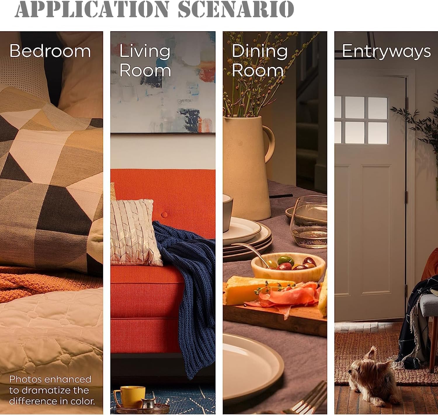 Leools flicker-free design supports comfortable family lighting in kitchens and dining areas.