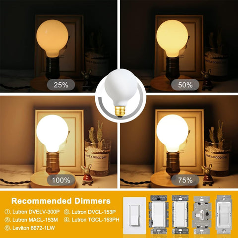 Leools flick-free dimming bulb with smooth transitions