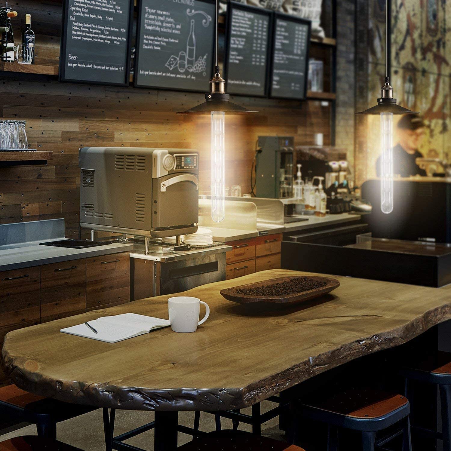 Leools 360-degree beam spreads light evenly across rooms and entryways.