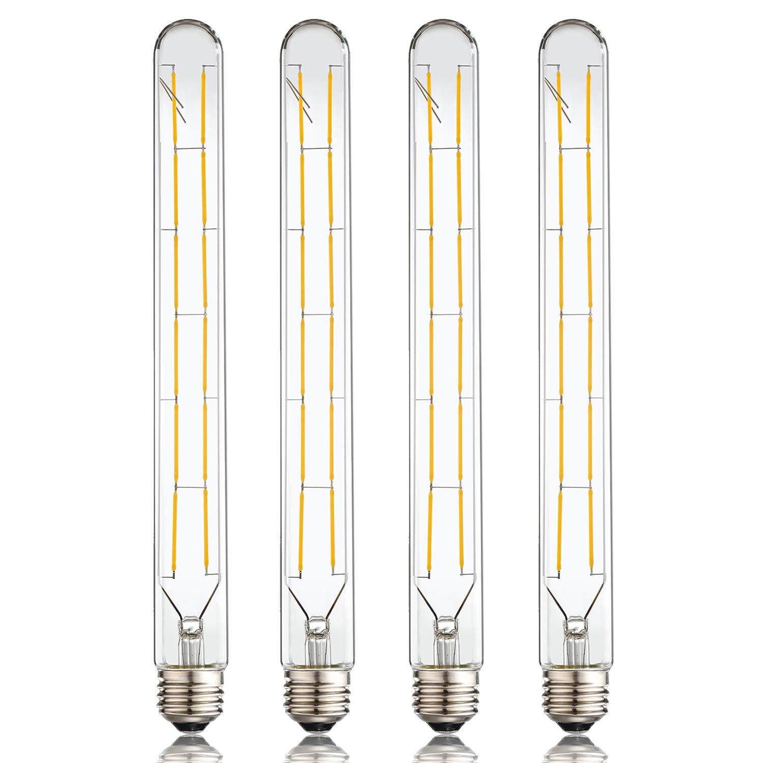 Leools LED tube bulb Edison style with 11.8-inch length for vintage fixtures, enhancing ambiance.