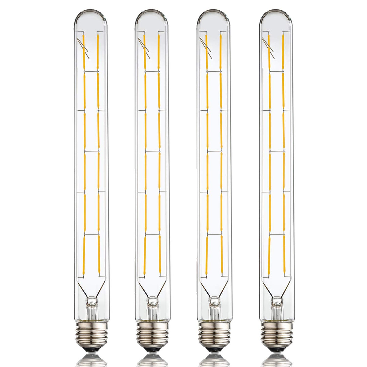 Leools LED tube bulb Edison style with 11.8-inch length for vintage fixtures, enhancing ambiance.