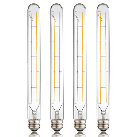 Leools LED tube bulb Edison style with 11.8-inch length for vintage fixtures, enhancing ambiance.