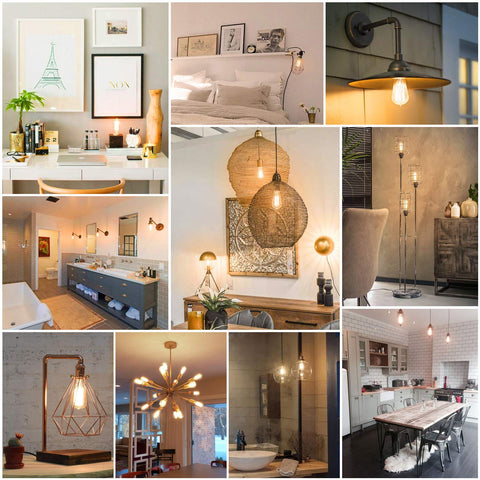 Leools warm white 2500K Edison bulb glow in living room setup
