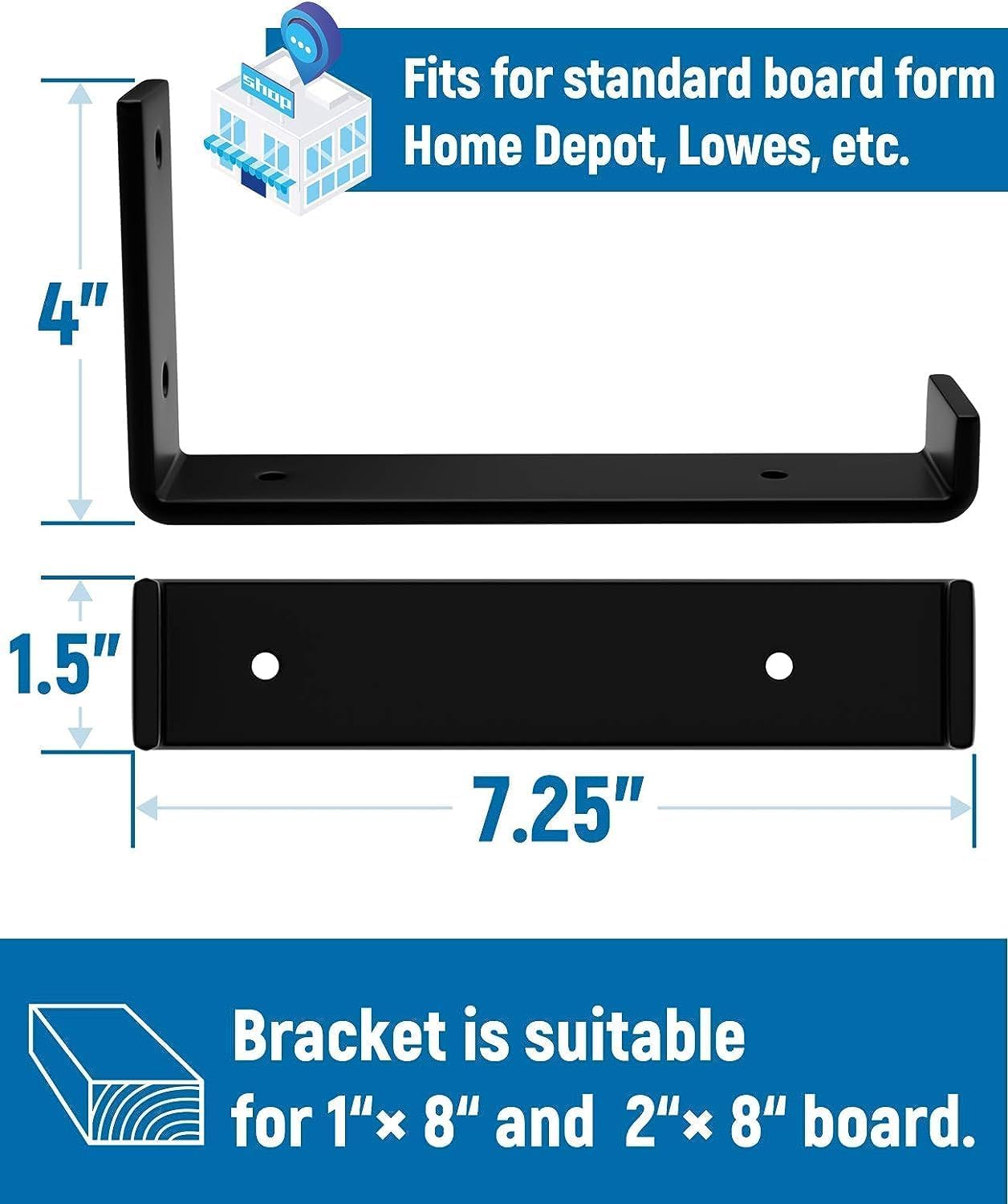 Close-up of assembly for LEOPO 8-inch brackets