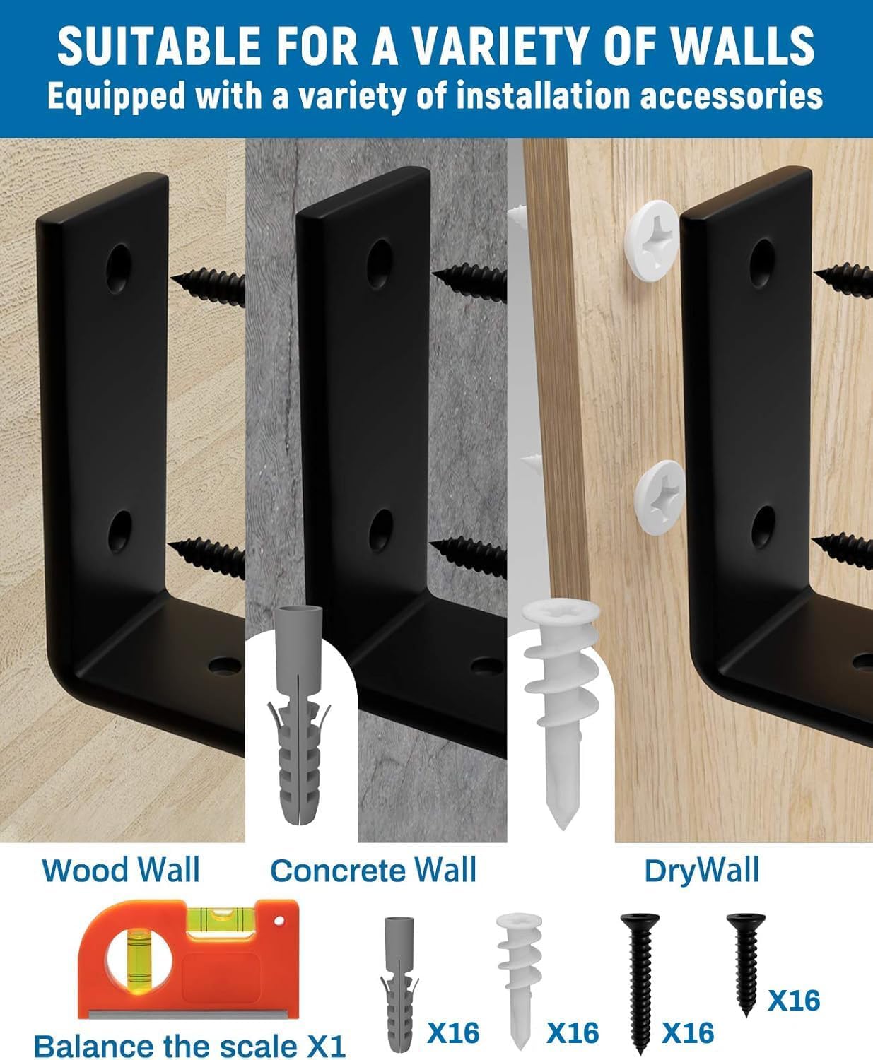 Shelf mounted on LEOPO brackets in use in a room