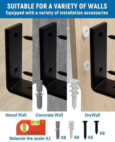 LEOPO DIY setup illustrating space-saving floating shelf solution