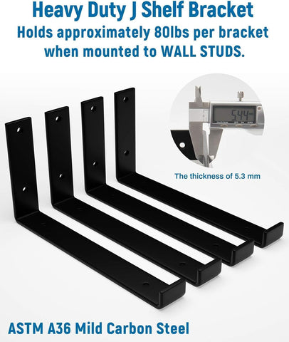 LEOPO DIY floating-shelf supports enable easy, quick installation.