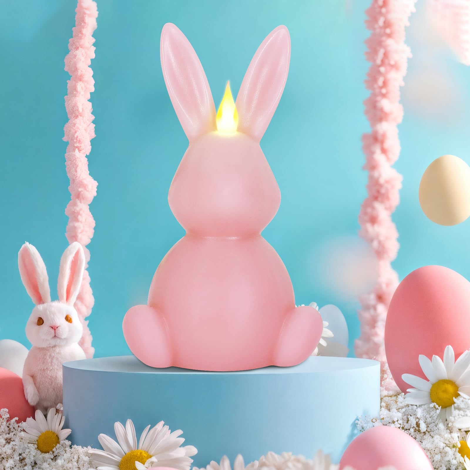 Leorate scented bunny candle suitable for Easter rooms