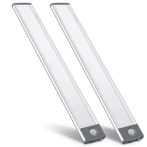 LEPOTEC LED motion light with USB recharge for versatile under-cabinet illumination.