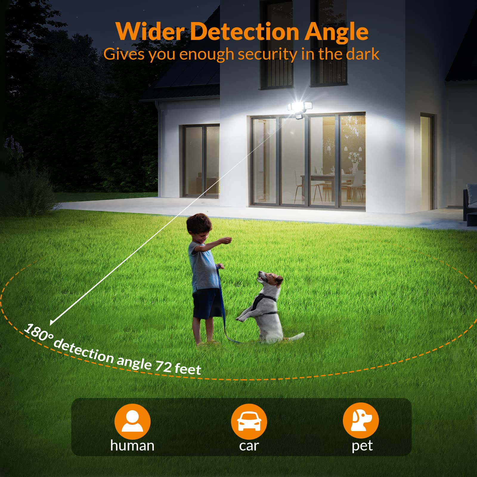 LEPOWER 5500K bright white light delivers crisp visibility.