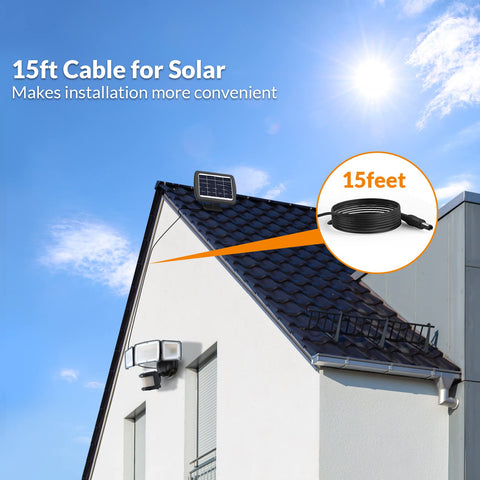 LEPOWER flood light brightens yard, porch, and garage spaces.