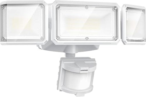 LEPOWER battery-powered LED flood light front view brightening outdoor spaces