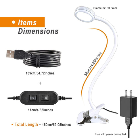 LEPOWER clip-on lamp is compatible with computers for focused work.
