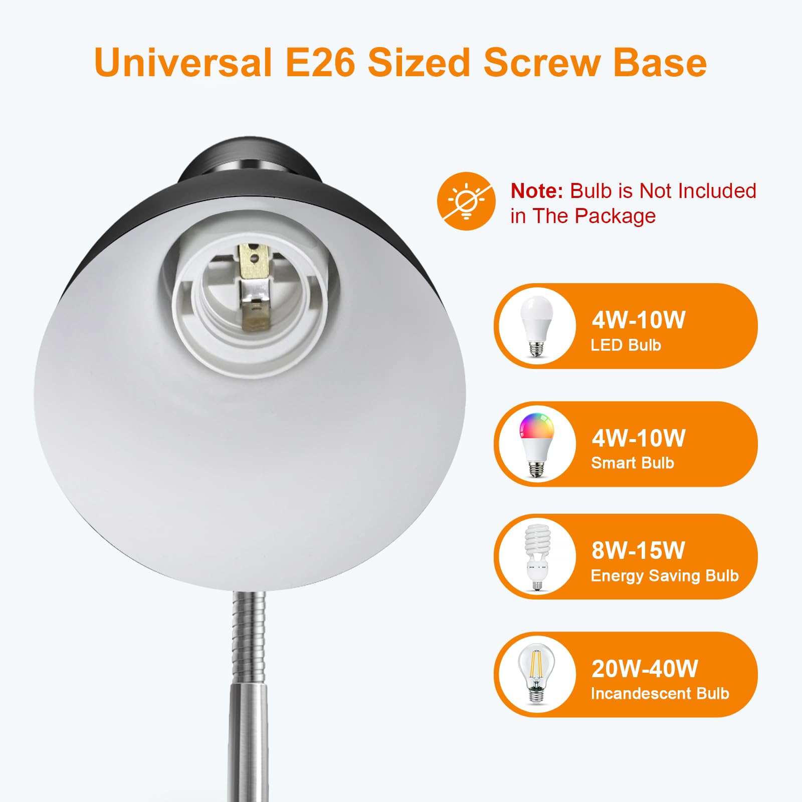 LEPOWER adjustable angle allows ideal lighting for study or work.