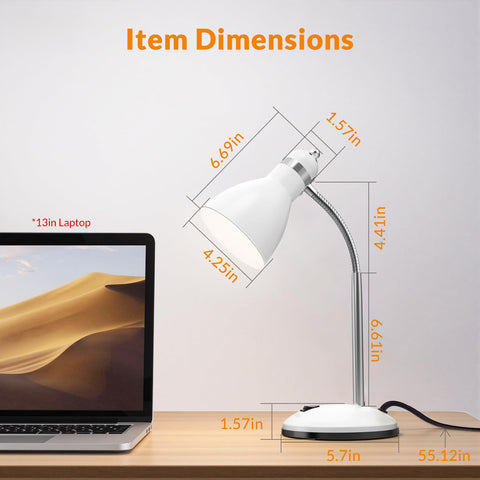 LEPOWER desk lamp base on/off switch for quick, easy control