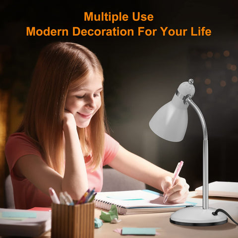 LEPOWER desk lamp with E26 base compatibility for easy bulb swaps