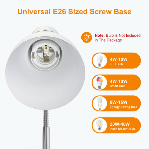 LEPOWER desk lamp tilt-angle adjustable for ideal lighting angles