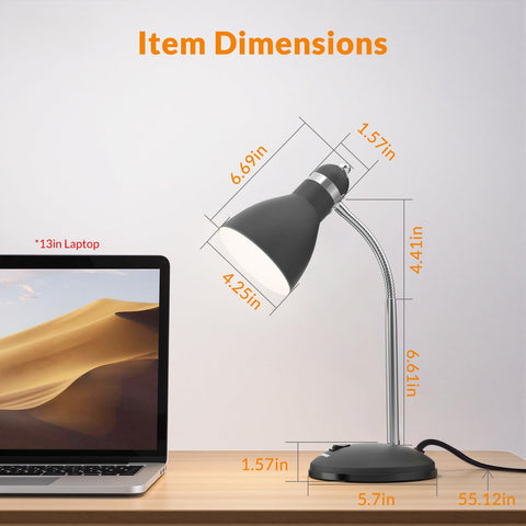 LEPOWER desklamp with swing arm enables precise lighting for study