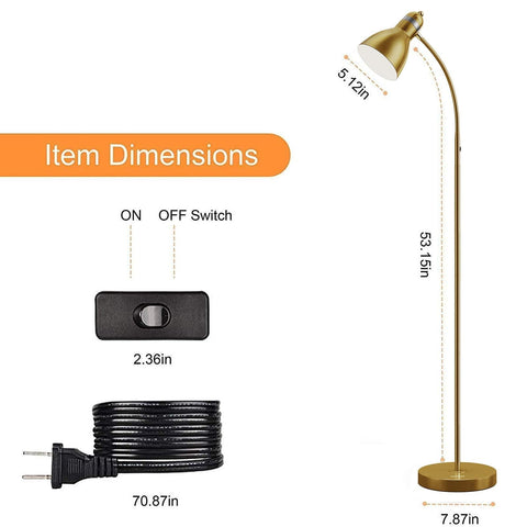 LEPOWER floor lamp creates warm ambience in bedroom or living room.