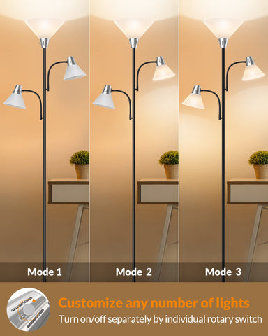 LEPOWER lighting coverage illuminates large rooms evenly