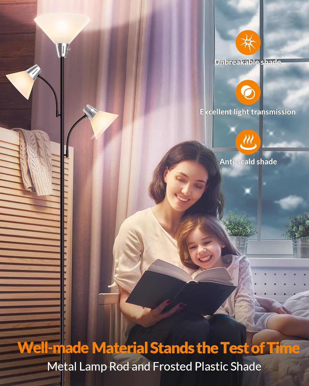LEPOWER side reading light adjustable for focused tasks