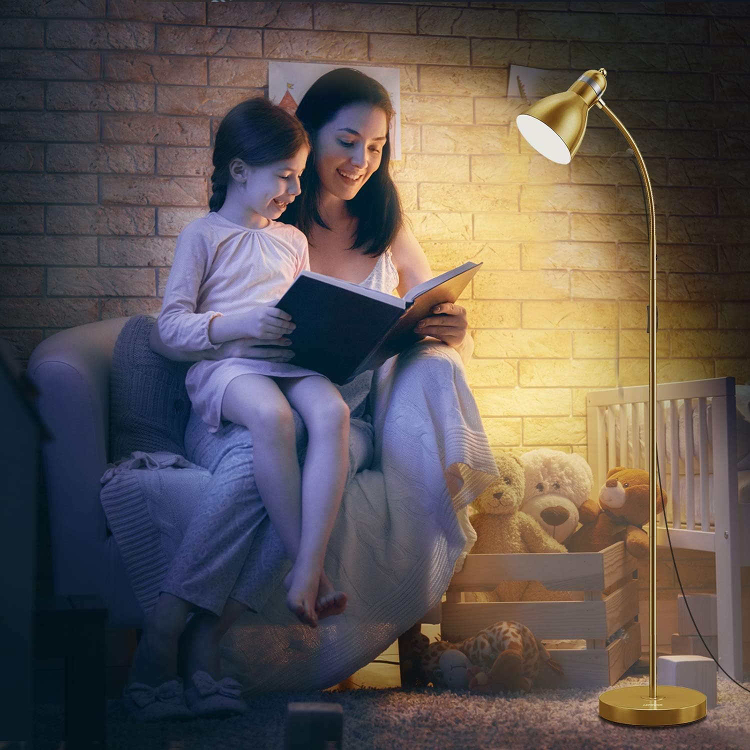 LEPOWER floor lamp easy assembly in minutes.