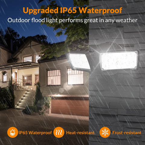 LEPOWER IP65 waterproof rating shields light against rain and snow