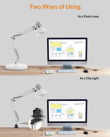 LEPOWER lamp head adjustable for focused task lighting
