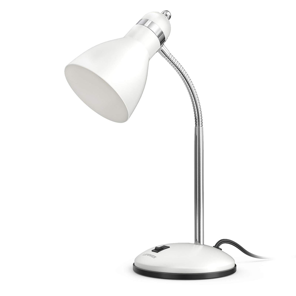 LEPOWER metal desk lamp gooseneck for precise task lighting at your desk