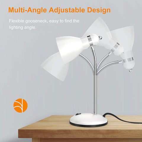 LEPOWER desk lamp white finish adds modern style to your workspace