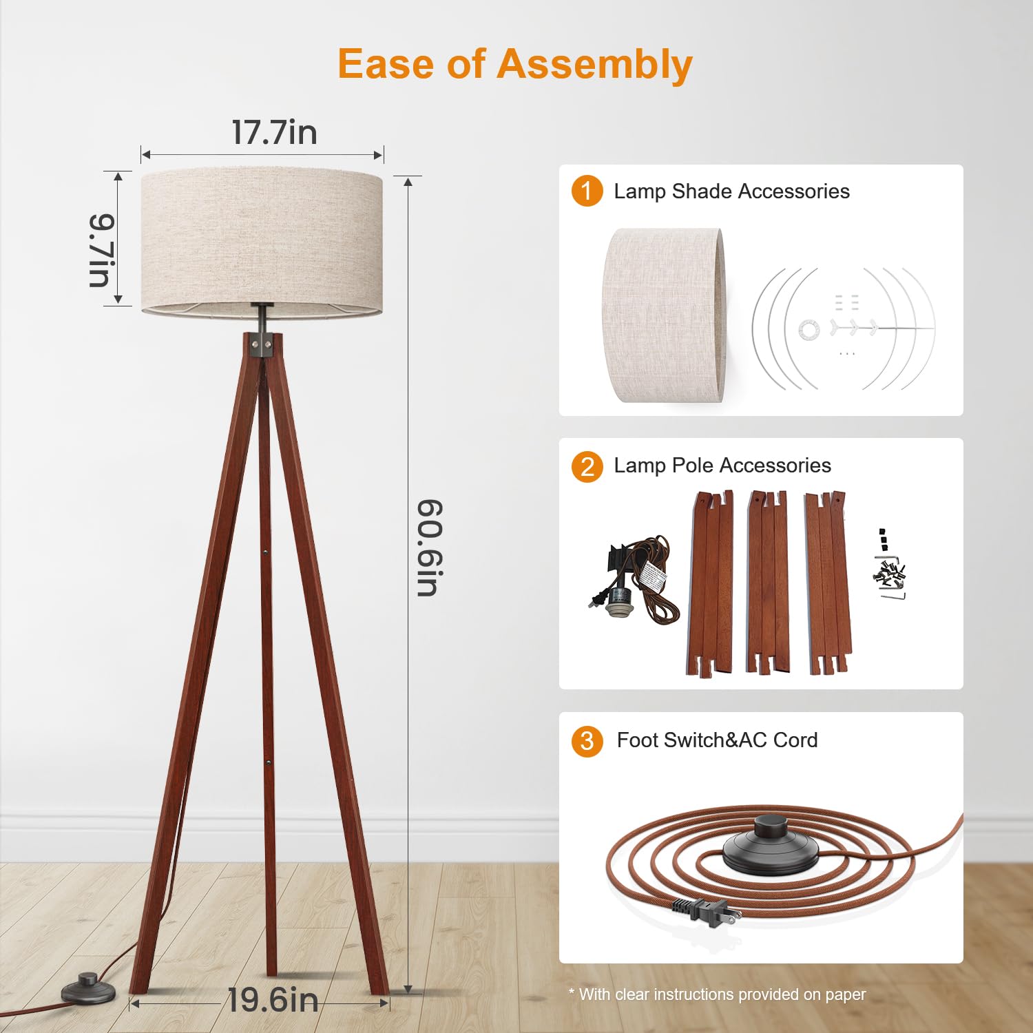LEPOWER modern study room lamp adds focused task lighting.