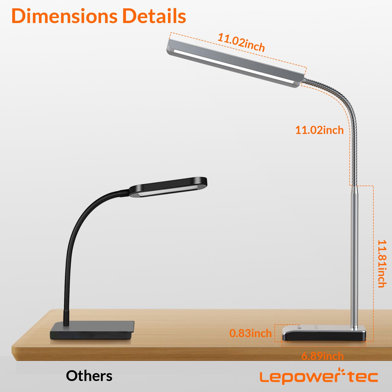LEPOWER-TEC memory function recalls last lighting settings for quick setup