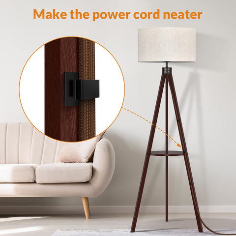LEPOWER tripod floor lamp in-living-room fits beside sofas and desks