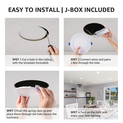 Lepro 50000-hour downlight reducing replacements with long-lasting performance.