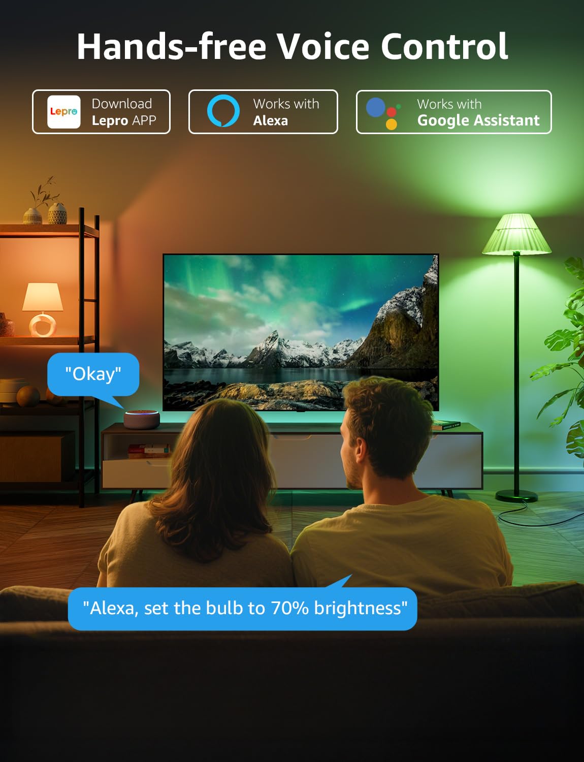 Lepro B1 works with Alexa and Google Assistant for quick lighting control