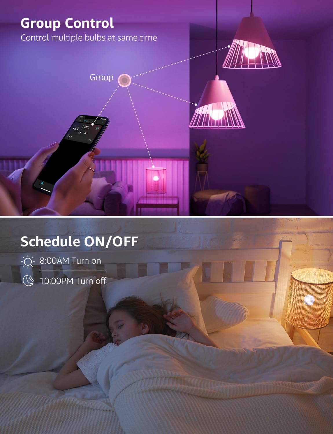 Lepro B1 music-sync lighting responds to music rhythms