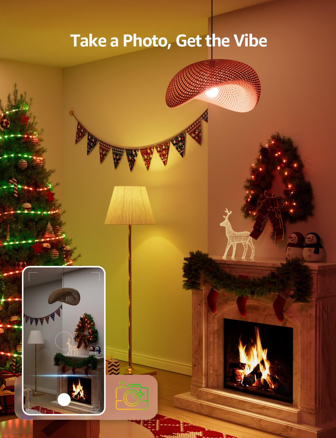 Lepro B1 photo vibe analyzes image for room lighting ambiance