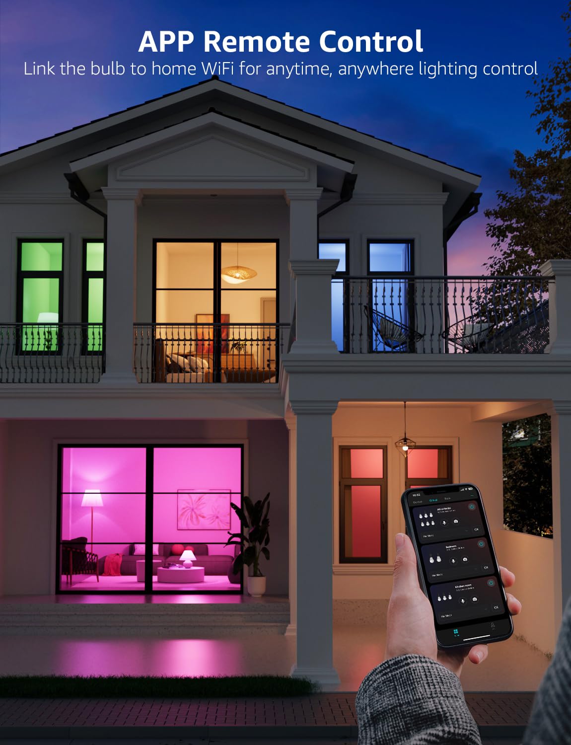 Lepro B2 AI lightbulbs scheduling for wake/sleep routines.