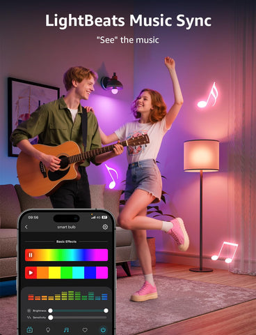 Lepro B3 LightBeats syncs with music to boost party ambiance.