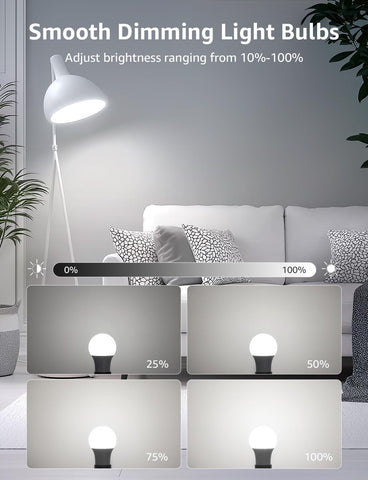 Lepro daylight bulb 5000K for bedroom, crisp daytime-like illumination.