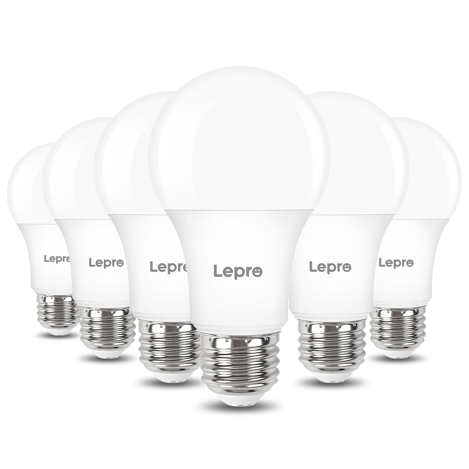 Lepro dimmable LED bulb front view with daylight illumination for living spaces.