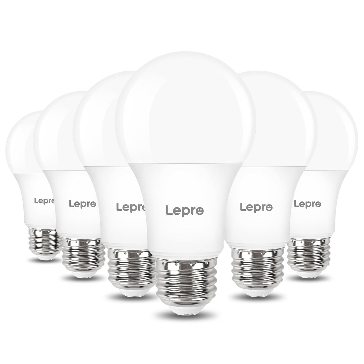 Lepro dimmable LED bulb front view with daylight illumination for living spaces.