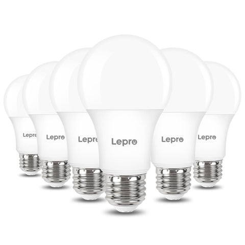 Lepro dimmable LED bulb front view with daylight illumination for living spaces.