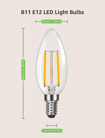 Lepro E12 base installs easily in chandeliers and fans.