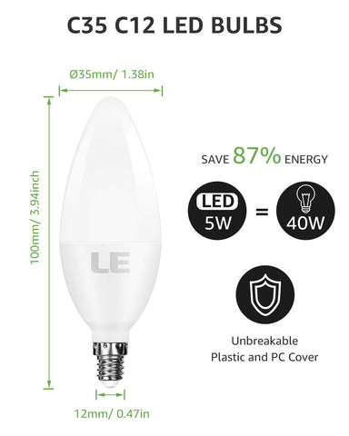 Six bulb pack from Lepro for multiple fixtures
