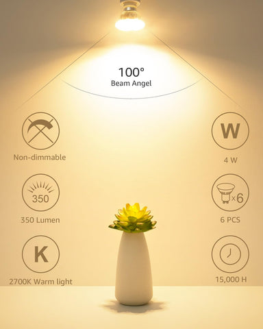 Lepro GU10 flood beam 100° ideal for kitchens and task lighting