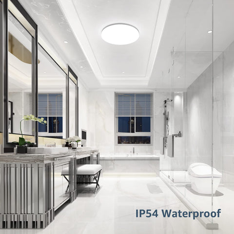 Lepro IP54 waterproof ceiling light ideal for bathrooms and damp areas.