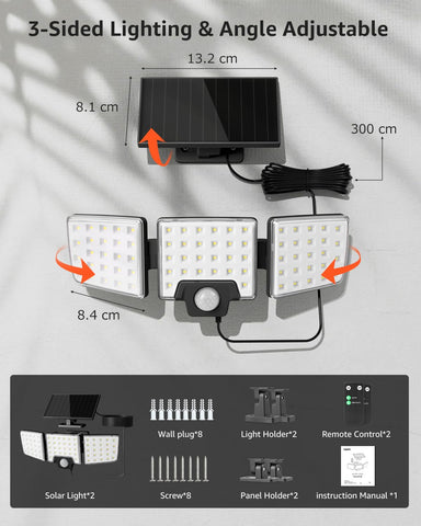 Lepro IP65 waterproof construction withstands rain, snow, and heat for year-round outdoor lighting
