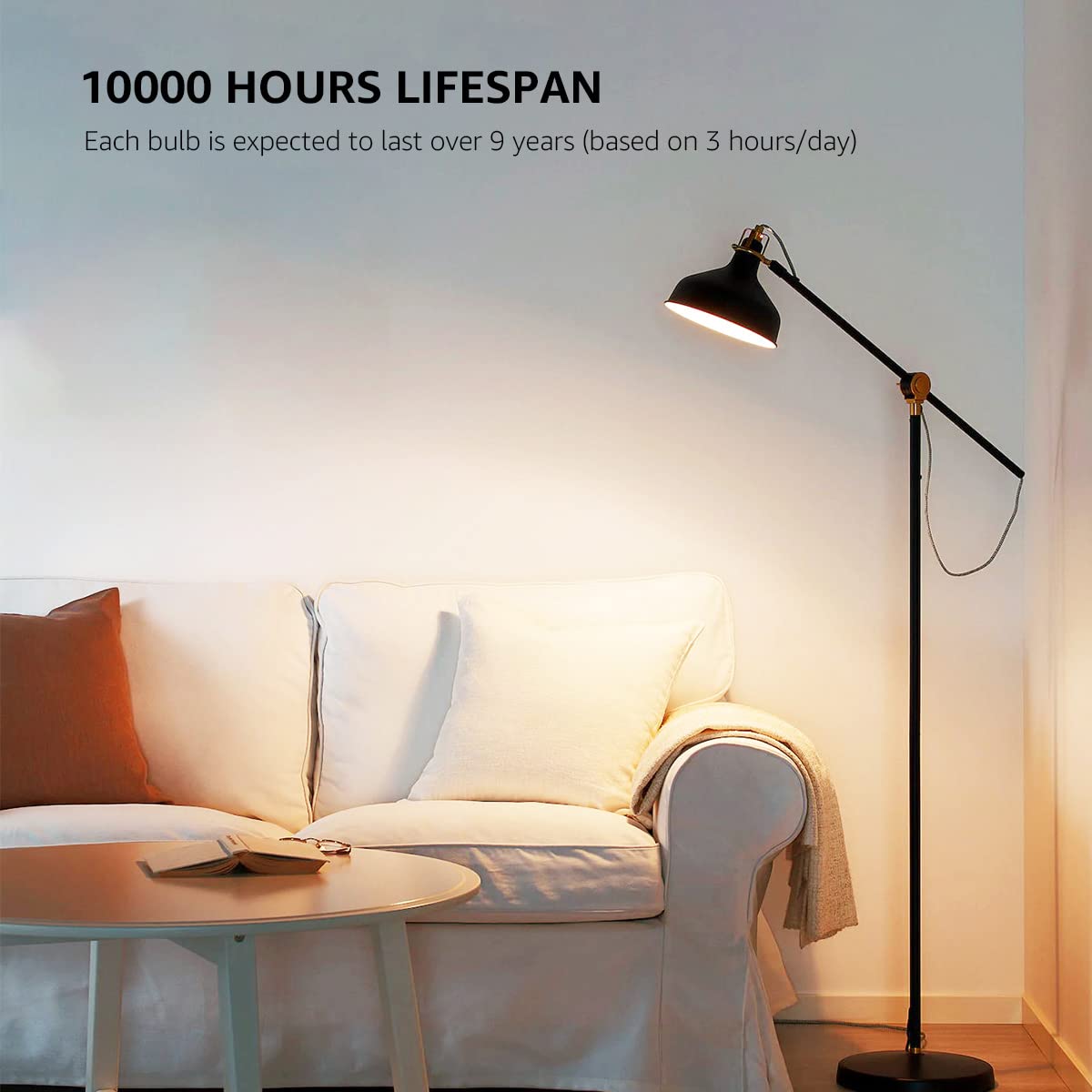Lepro LED bulbs delivering 1500 lumens for bright, even illumination