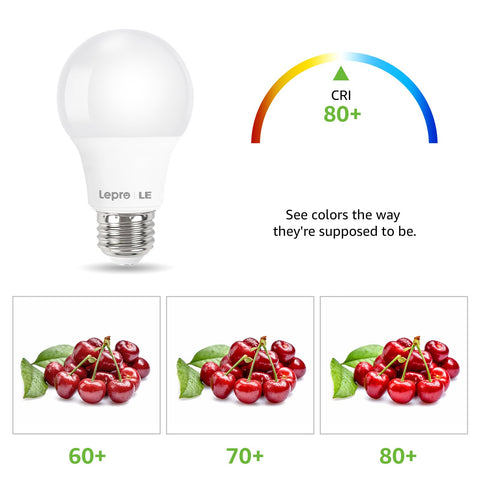 Lepro LED bulbs 5000K daylight for crisp visibility